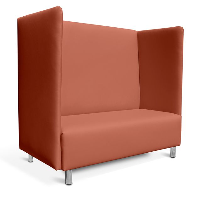 Akustik-Sofa CUBE, SH 43 cm, B1 Stoff o. Kunstleder viele Farben